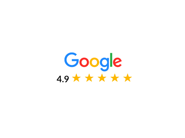 Triplacement's Google review score of 4.9