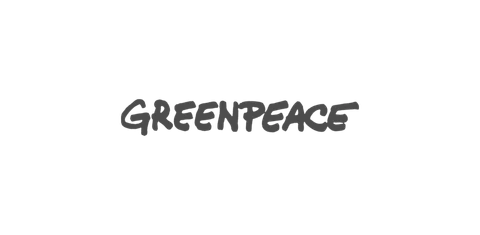 Greenpeace logo, one of the charities that use Triplacement to produce their print on demand products.