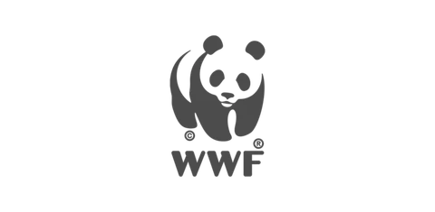 WWF panda logo, one of the charities that use Triplacement to produce their print on demand products.